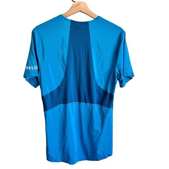 Lululemon Peloton Men's Blue Peloton Short Sleeve Workout T Shirt Size S‎ - Picture 1 of 10